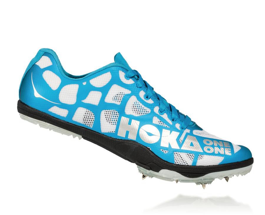 Hoka One One Spikes Dame - Rocket X - Hvide/Blå - 250749XDJ